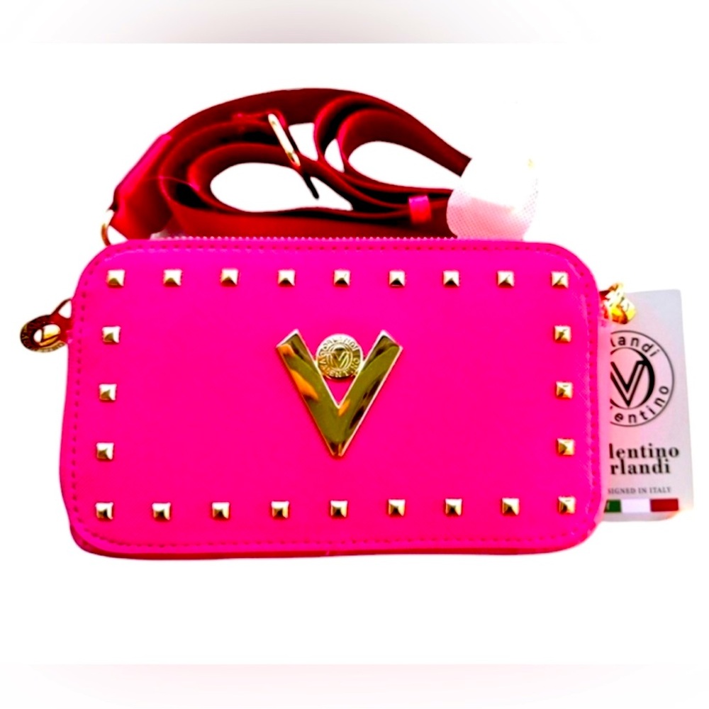 Valentino Orlandi Pink Camera Bag